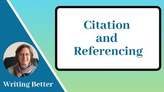 Citation and Referencing: Avoiding Plagiarism