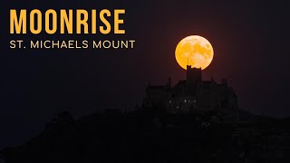 Timelapse Sturgeon Supermoon Rising, St. Micahels Mount \ August 2022