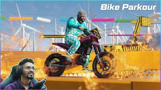 Most Dangerous Bike Parkour Race Challenge With @AwesomeGenome In GTA V