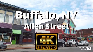 【4K】Buffalo, NY - Allen Street - Day Walk