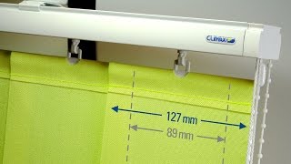 Vertikaljalousien Blue Line der Marke CLIMAX beschatten kleine und auch grosse Flächen