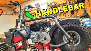 Minibike BUILD Ep.3 - Handlebar, Mud Guards, Wheel Hub