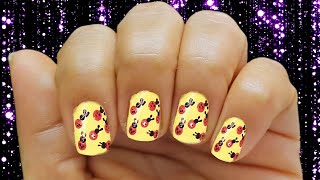 small ladybug nail art design #Shorts