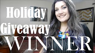 Holiday Giveaway Winner!