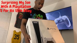 SURPRISED MY SON WITH A PLAYSTATION 5 FOR HIS BIRTHDAY