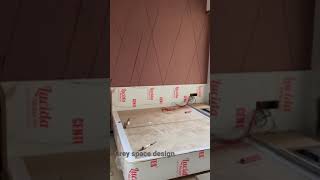 Unfinished bedroom looks like ( laminate finish bedroom)