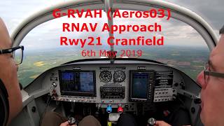 Vans RV-7 G-RVAH Cranfield 21 RNAV Approach