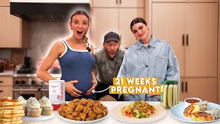 EATING Like a PREGNANT WOMEN for 24 hours!