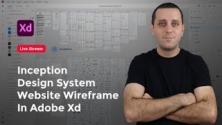 Website Wireframe in Adobe Xd using Inception Design System