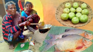 first time cooking RUPCHAND FISH curry with GREEN TOMATOE || how to cook and eat rupchand fish curry