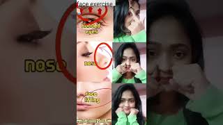 Glowing skin face yoga to reduse nose, face lifting #faceexercises #skincare #viralvideo