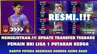 Update Transfer Terbaru.!!! Pemain BRI Liga 1  - Barito putra resmikan pemain asing baru