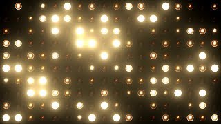 VJ Flashing Lights Spotlight Stage Wall of Lights 4k Ultra HD motion graphic Footage Background