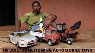 15 year old Nigerian boy built functioning Automobile Toys