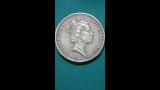 ELIZABETH.II. AUSTRALIA.G1988. ONE DOLLAR...DGRFG FDELIZABETH..II 1981 .ONE POUND.1983.ONE POUND