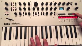 Korg Minilogue Arpeggio Key Hold, Latch Function (How to)