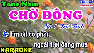 Chờ Đông Karaoke tone nam / Tuấn Đạt organ