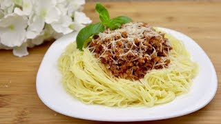 Спагетти Болоньезе .  Легкий рецепт. Итальянская кухня / Spaghetti Bolognese recipe. Eng sub