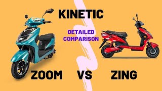 Kinetic Green EV Zing Vs Kinetic Green Zoom | Detailed Comparison | Electric Scooters |