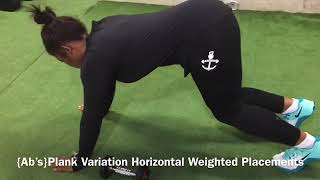 {Ab’s}Plank Variation Horizontal Weighted Placements