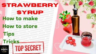 Elevate Your Desserts with This Amazing Strawberry Syrup.#cookingtips