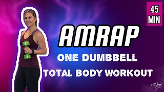 45 Minute Total Body AMRAP | One Dumbbell