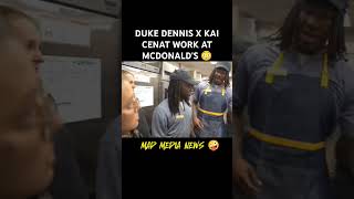 🔴DUKE DENNIS X KAI CENAT (AMP) WORK X RIZZ AT MCDONALD'S 😭#dukedennisclips #kaicenatstream #mcdonald