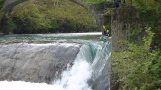 Voidomatis_Simos Kotsinis at the weir.....