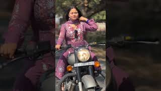 Girl bullet lovers 🥰 || bullet riding video || girl bullet bike rider video || princi sanju 99 bike