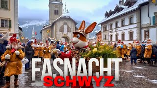 Schwyzer Fasnacht 2024 Guggenmusik und Umzüge in Schwyz