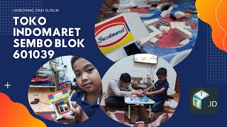 Unboxing dan Susun Indomaret Sembo Block #601039 [dibantuin om] Mainan Edukasi Lego Murah