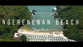 Review Lengkap Pantai Ngerenenan Gunung Kidul dari atas udara - Drone Video - Wisata Yogyakarta