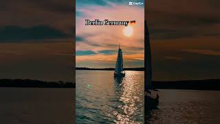 Beautiful sunset view on Lake #music #art #synthwave  #electronicmusic #shortvideo #berlin  #wansee