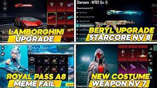 ROYAL PASS A8 LEAKS l NEXT PREMIUM CRATE  l LAMBORGHINI UPGRADE PUBG MOBILE UPDATE 3.3