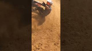 Dirtbike crash after corner