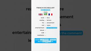 Hobbies French Vocabulary 🇫🇷