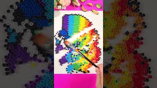 Alphabet lore(A-D) With Beads! Reverse Painting | Oddly satisfying Video #shorts