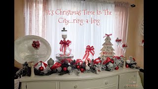 Christmas Series 2021/Clean and Decorate With Me/Dining Room Buffet Christmas Decor