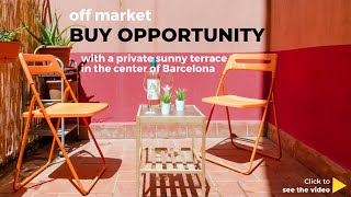 Off-market 1-bedroom apartment with private terrace in BCN city center, off Las Ramblas