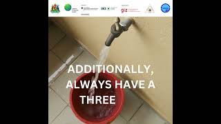 Water Conservation Tips - Always have a three-day water supply.