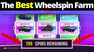 The FASTEST Way To Farm SUPER WHEELSPINS In Forza Horizon 5 FOR BEGINNERS!