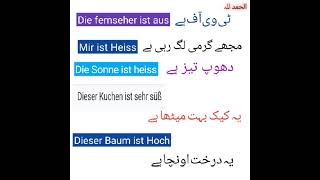 Learn German very Short & Important Sentences for daily Use 🔥