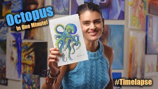 Paint a Watercolor Octopus: Time-lapse | Palette Passions Studio