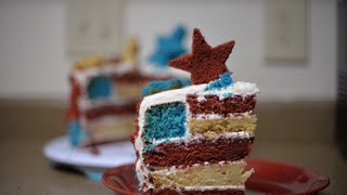 American Flag Cake