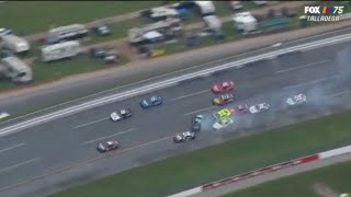 CRAZY FINAL LAPS OF THE RACE CRASH - 2023 GEICO 500 NASCAR CUP SERIES AT TALLADEGA