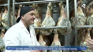 El frío, esencial en la curación del jamón para obtener un producto de calidad.