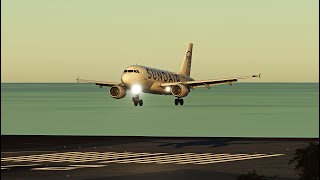 MSFS | Smooth Heraklion landing with SDR A319 | Sundair A319-100