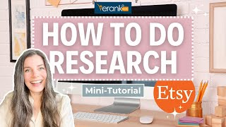 How to do Etsy Product Research | Keyword Research with eRank | Etsy SEO for Beginners