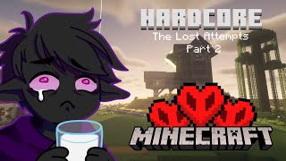 Minecraft Hardcore: The Lost Attempts! First Ever Raid?!?