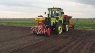 Schukkert Gladiolen planten 2017 met MB-Trac900 Turbo